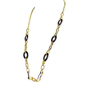 Vintage Talbots Two Tone Lucite Links Gold Tone Chunky Chain Necklace